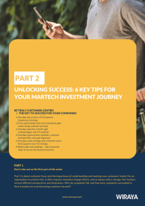 Preview part 2 - whitepaper - 6 key insights within martech investment 